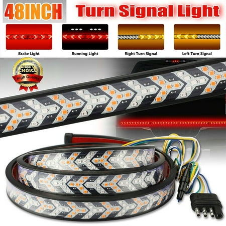 48" inch 432-LED Truck Strip Tailgate Turn Car Signal Brake Tail Reverse Light Bar
