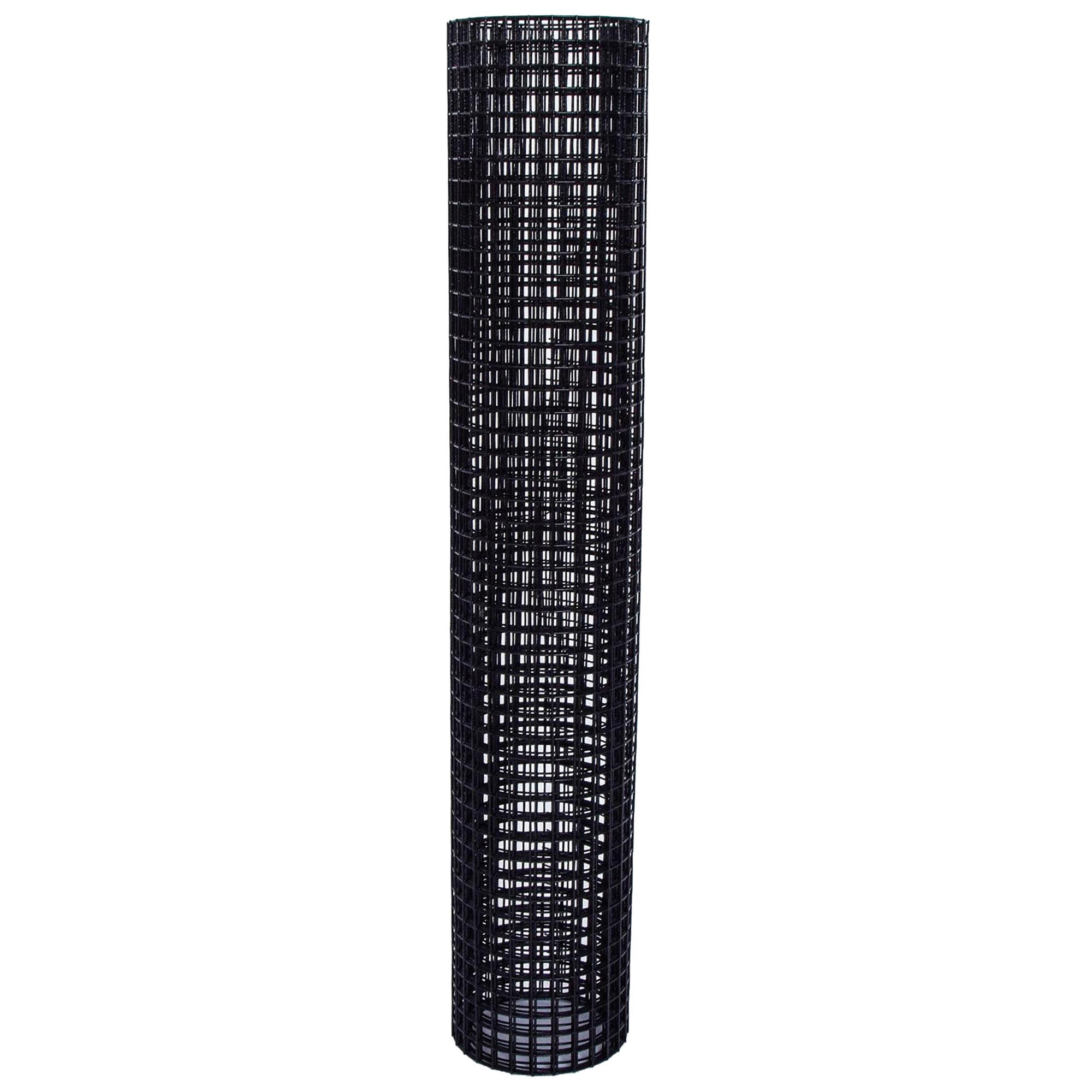 48 inch×50 ft Black Vinyl Coated Hardware Cloth, 19 Gauge 1/2 inch Black PVC Hardware Cloth, Black Welded Wire Fence Supports Poultry-Netting Cage-Home Improvement and Chicken Coop