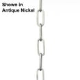 thumbnail image 1 of 48-inch 9-gauge Galvanized Finish Square Profile Accessory Chain, 1 of 7