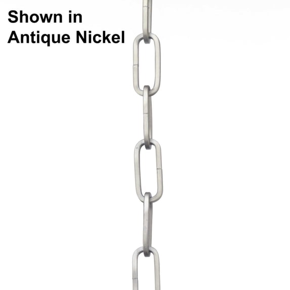 48-inch 9-gauge Galvanized Finish Square Profile Accessory Chain