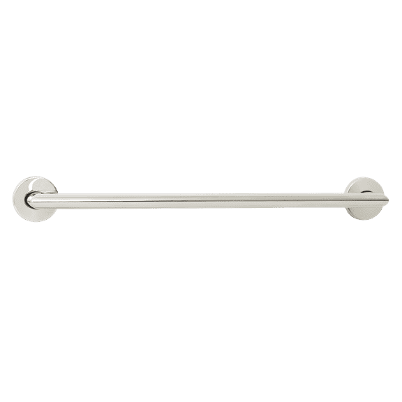 48-inch Coronado Designer Oval Bathroom Shower Grab Bar with Mitered Corners, Polished