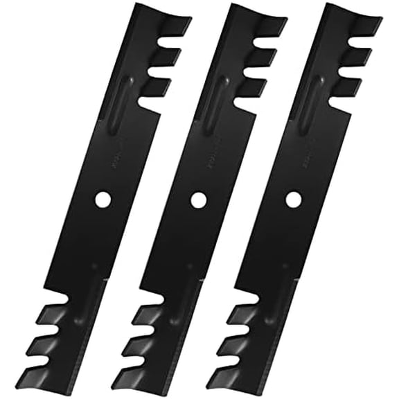 48 inch Deck Mulching Mower Blade Set for AM104489 TCU29299, Scag-Freedom Z 481706 482877, for Hustler 795757 482461 038-5350-00 Freedom Z and Tiger Cub Toothed Mulching Blade 3 Pack$$Tools