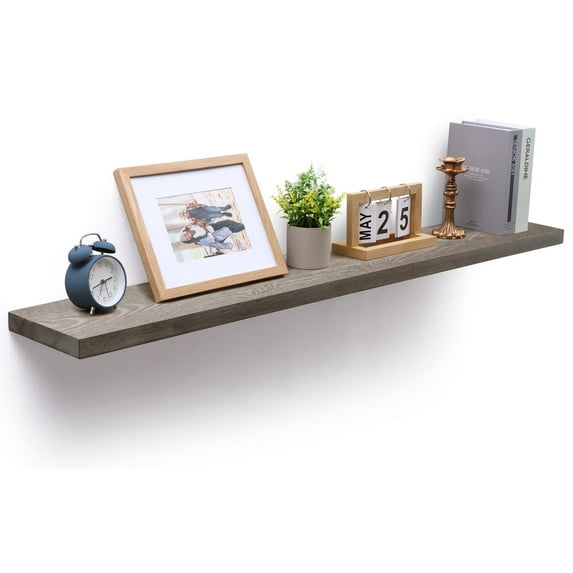48 inch Floating Shelves, 8 Inch Deep Rustic Solid Wood Fireplace Mantel Shelves Set of 1, Farmhouse Wall Mounted Shelves for Wall Decor