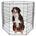 48 inch Folding Dog Playpen Metal Pet Playpen Exercise Crate Fence