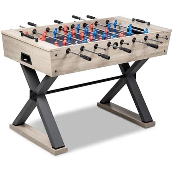 48-inch Foosball Table, Soccer Game Table for Adults, Competition Sized Soccer Table for Home, Office, or Game Room, Family Game Night with 2 Balls, Hard Laminated Surface$$Sport & Recreation Other