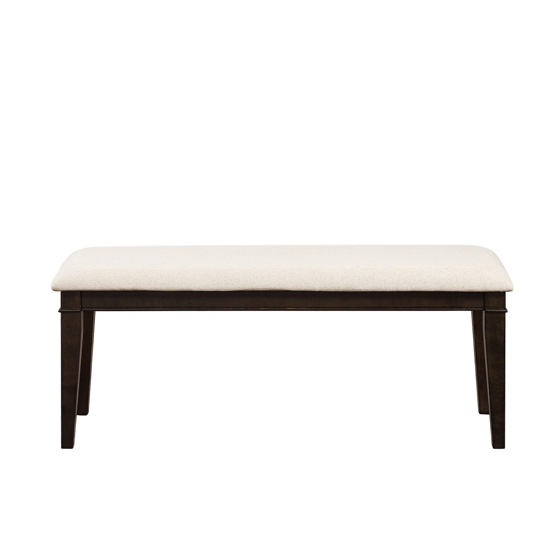 48-inch bench with oak veneer and dark brown finish | Stylish addition ...
