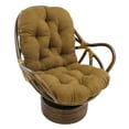 thumbnail image 1 of 48-inch by 24-inch Solid Micro Suede Swivel Rocker Cushion - Saddle Brown, 1 of 5