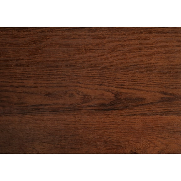 48"l Office And Home Computer Workstation, Drawer Storage, Brown Laminate, Black Metal, Transitional Desk For Use, 48"l, Storage Drawers, Metal Frame,