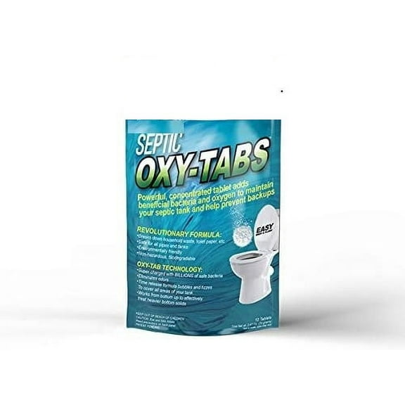 48 month Pro Strength EcoNow OxyTabs Super Septic Tank Cleaner 6 Billion Bacteria #1 American Septic Cleaner Keeps Septic System 100% Healthy Better for Less