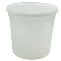 48 oz BPA-Free Plastic Deli Containers with Leak-Proof Lids: 5CT
