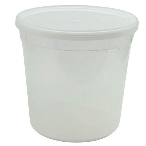 48 oz BPA-Free Plastic Deli Containers with Leak-Proof Lids: 5CT