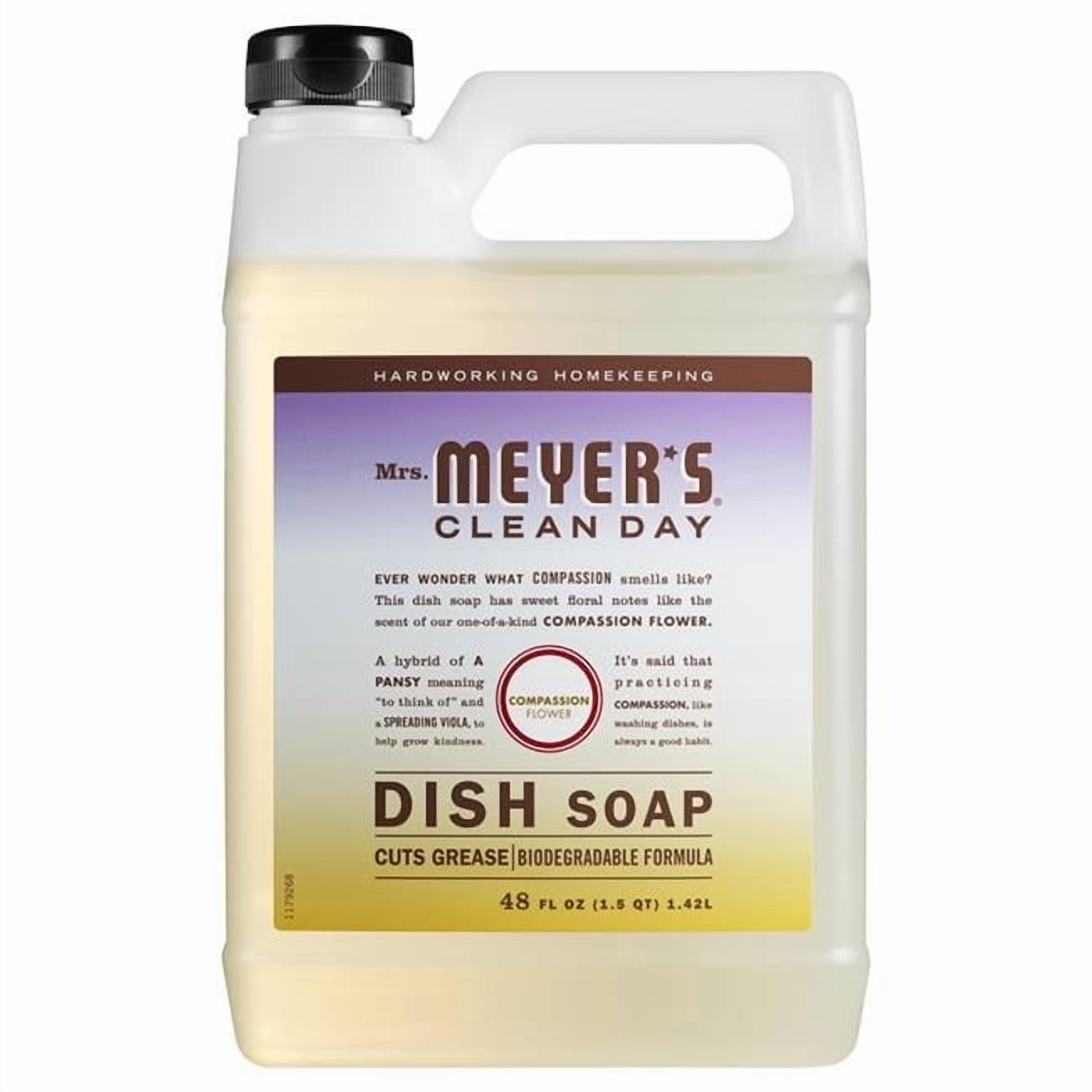 48 oz Clean Day Compassion Flower Scent Liquid Dish Soap Refill