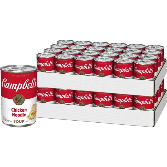 (48 pack) Campbell’s Condensed Chicken Noodle Soup, 10.75 oz Can