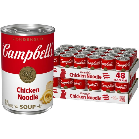 (48 pack) Campbells Condensed Chicken Noodle Soup, 10.75 oz Can