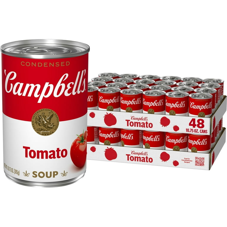48 pack) Campbell's Condensed Tomato Soup, 10.75 oz Can