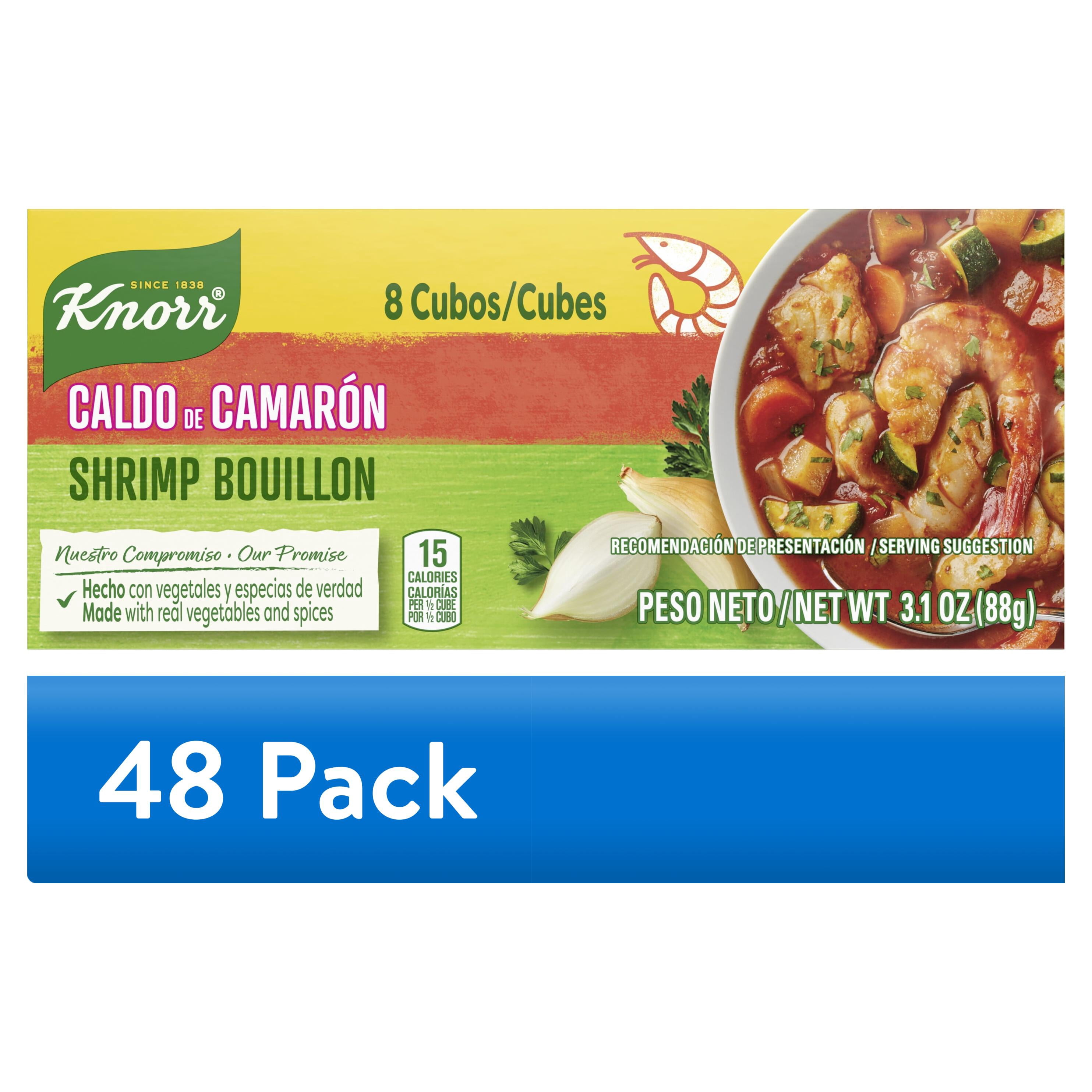 (48 pack) Knorr Shelf Stable Cubes Shrimp Bouillon, 3.1 oz, 8 Pack Box