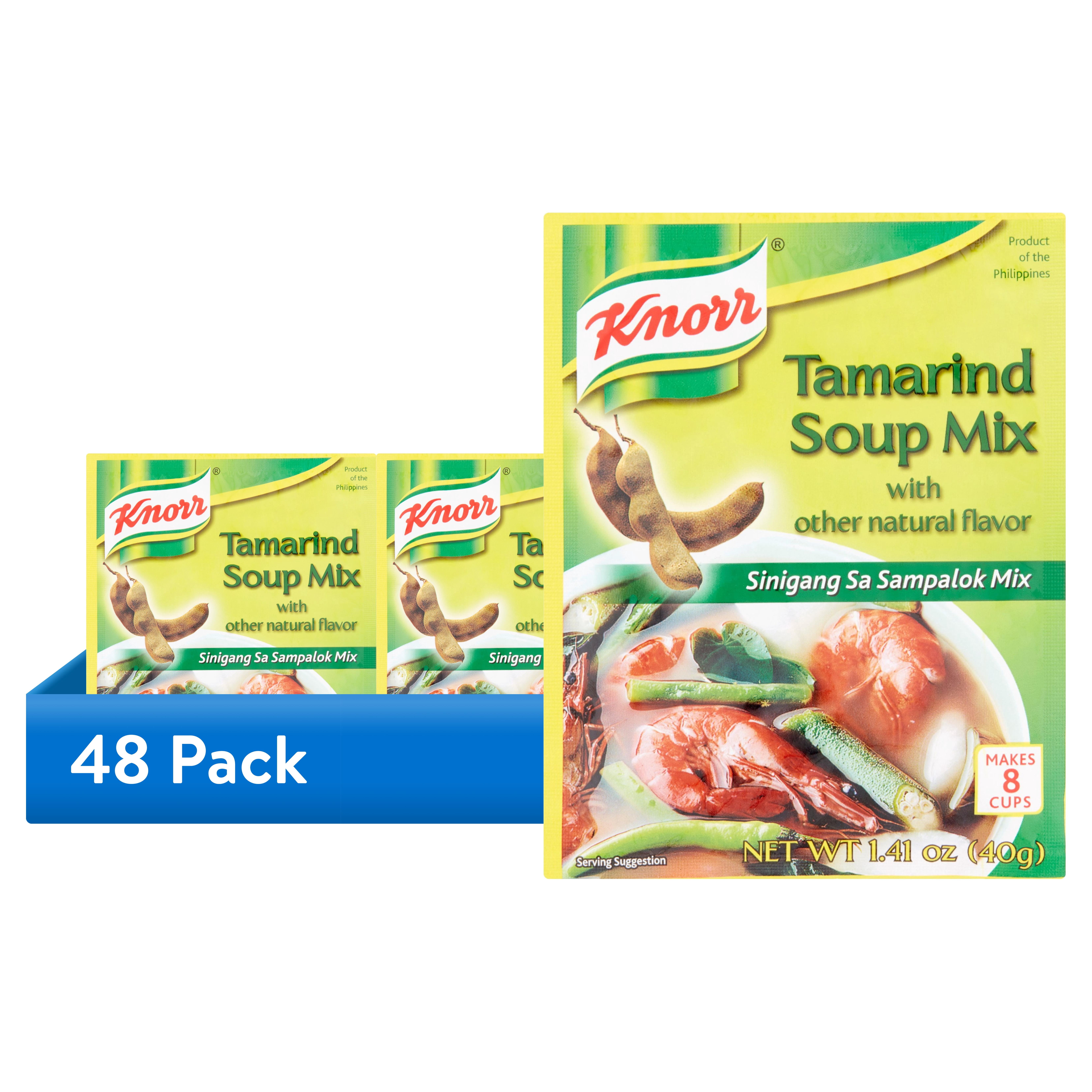 (48 pack) Knorr Tamarind Soup Mix for Sinigang, 1.41 oz, Instant Soup Base