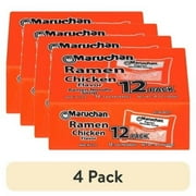 (48 pack) Maruchan Ramen Noodle Chicken Flavor Soup, 3 oz, 12 Count Shelf Stable Package