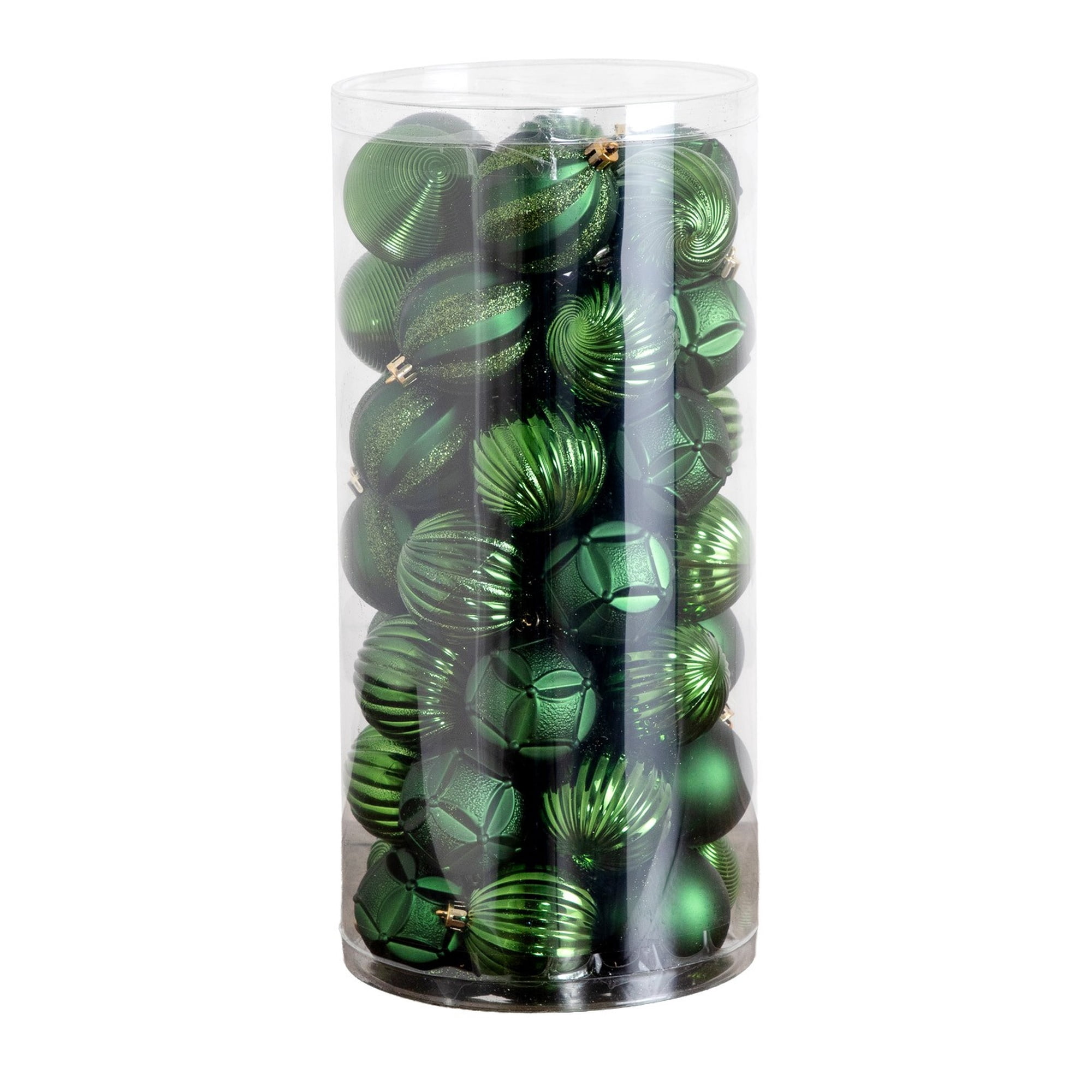 48-pc Green Ball Shatterproof Christmas Ornaments