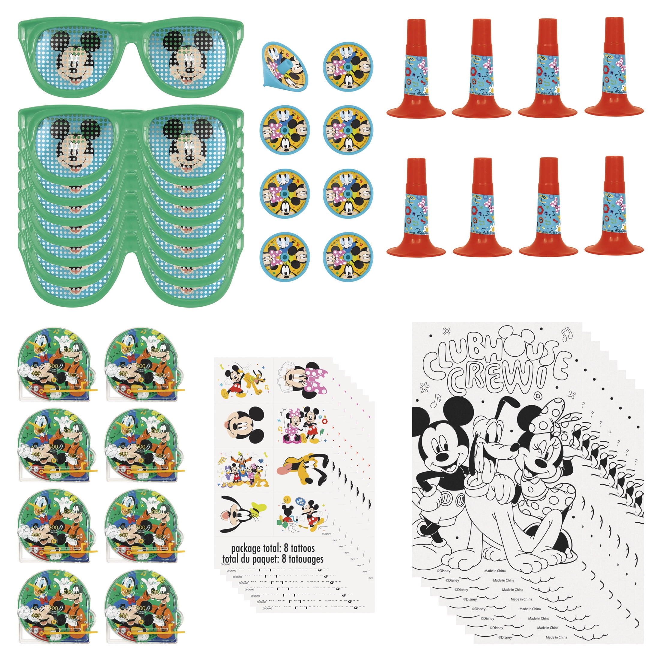 Disney Mickey & Friends Clubhouse Assorted Favor Pack, 48pc
