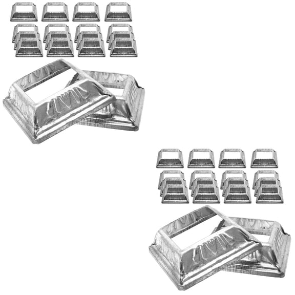 CIMAXIC Silver Post Base Mailbox Post Cover for and Stylish