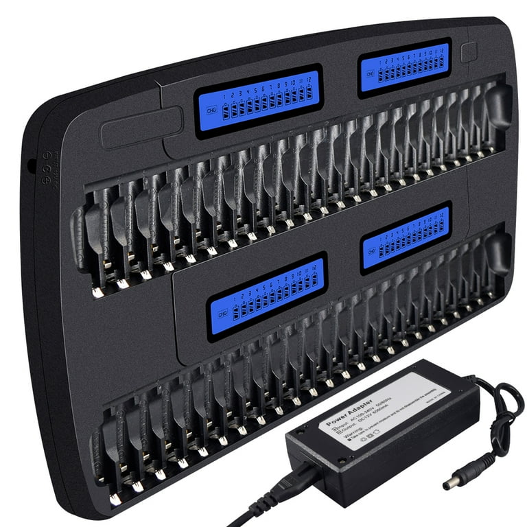 4-Slot USB Battery Charger For AA/AAA NiMH Batteries - Universal Rechargeable Charger With LED Indicators