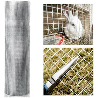 Blue Hawk 50-ft x 4-ft Galvanized Steel Welded Wire Rolled Fencing with  Mesh Size 2-in x 4-in at