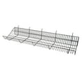 thumbnail image 1 of 48 x 12 x 6 inch Black Downslope Shelf With 4 Inch Slanted Front Lip - For Slatwall or Pegboard, 1 of 1