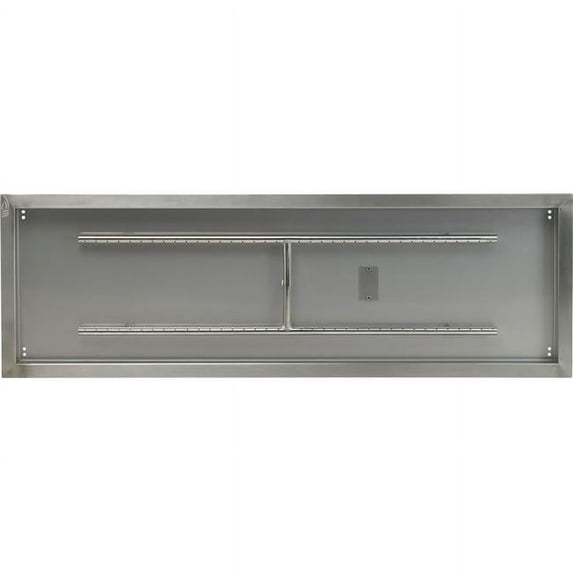 48 x 14 in. Stainless Steel Drop-In Fire Pit Pan - Rectangular
