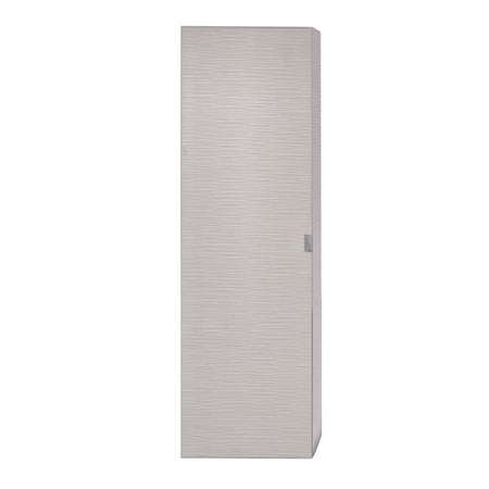 48 x 15 x 12 in. Single Door Linen Tower, Wood - Contour White