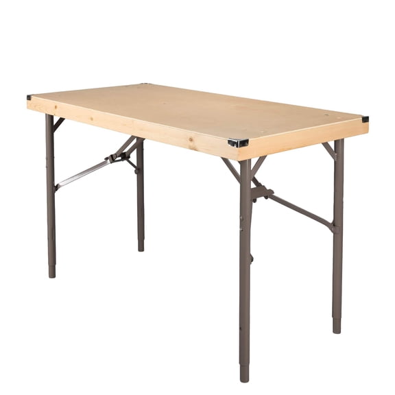 48" x 24" (4 Foot) Rectangle Plywood Expo Table - Adjustable Height by Chivari