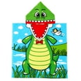 thumbnail image 1 of 48" x 24" Bath Beach Pool Hooded Towel Warp for 3-7T Unisex Baby Toddler, Absorbent Poncho, Green Dinosaur, 1 of 8