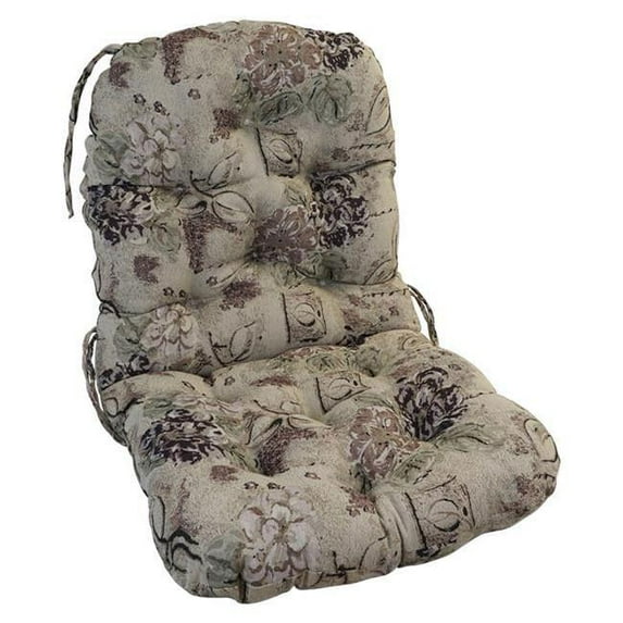 48 x 24 in. Tapestry Polyester Blend Swivel Rocker Cushion, Beige Floral