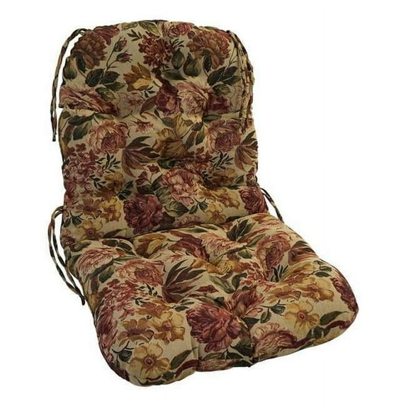 48 x 24 in. Tapestry Polyester Blend Swivel Rocker Cushion, Tan Floral
