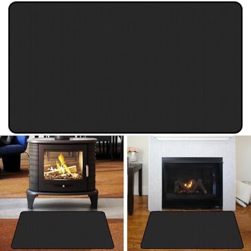 48 x 30 Fireplace Mat, Double-sided Fireproof Hearth Rug, Fire ...