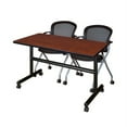 thumbnail image 1 of Regency Kobe 48 x 30 in. Flip-Top Training Nesting Table- Cherry, 2 Cadence Nesting Chairs, 1 of 9