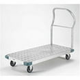 thumbnail image 1 of 48 x 30 in. Aluminum Diamond Deck Platform Truck with 5 in. Polyurethane Casters - Aluminium - 48in. x 30in. & 5in., 1 of 1