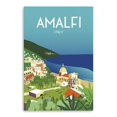 thumbnail image 1 of 48" x 32" Vibrant Amalfi Coast Canvas Wall Art, 1 of 3