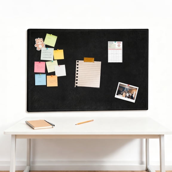 48" x 36" Felt Cork Board, Foldable Bulletin Board with 9mm Thick Surface for Office Home Wall