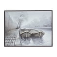 thumbnail image 1 of 48" x 36" Sail Boat Framed Wall Art with Black Frame, by DecMode, 1 of 8