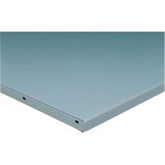 48 x 36 x 1.75 in. 12 Gauge Steel Square Edge Workbench Top - Gray