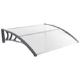 thumbnail image 1 of 48" x 40" Window Outdoor Awning Door Canopy Exterior Awning Canopy Gray, 1 of 9