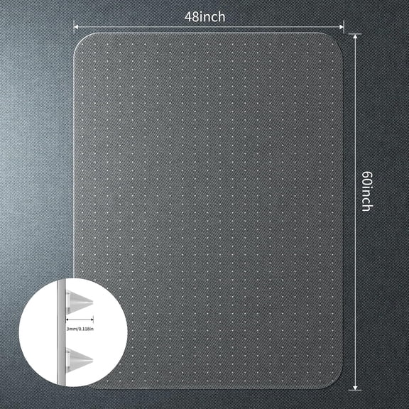 48" x 60" Office Chair Mat for Carpet