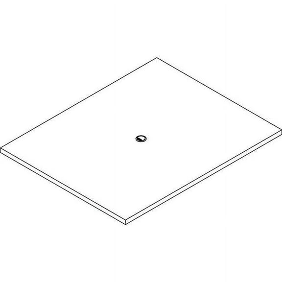 48 x 60 in. Prominence 2.0 Rectangular Conference Tabletop, Gray Elm