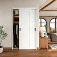 thumbnail image 1 of 48" x 80" White Primed 1-Panel Closet Sliding Door With Hardware Kit & Handles, 1 of 8