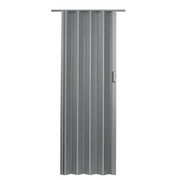 48 x 80 in. Elite Accordion Door, Satin Silver