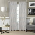 thumbnail image 1 of 48" x 84" Hexagon Strié Window Curtain Panel Drapes Pair, 1 of 3