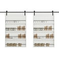 thumbnail image 1 of 48'' x 84'' Wood and Primed Bookshelf Style Barn Door with Mounting Hardware Kit, 1 of 9