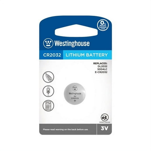 48 x CR2032 Westinghouse 3 Volt Lithium Coin Cell Batteries (On a Card)