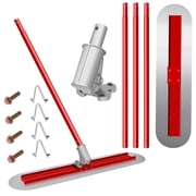 48"x12" Adjustable Bull Float Concrete Tools, Concrete Bull Float Finishing Tools with 4 Combinable Handles, Handle Concrete Tools for Commercial Concrete Projects